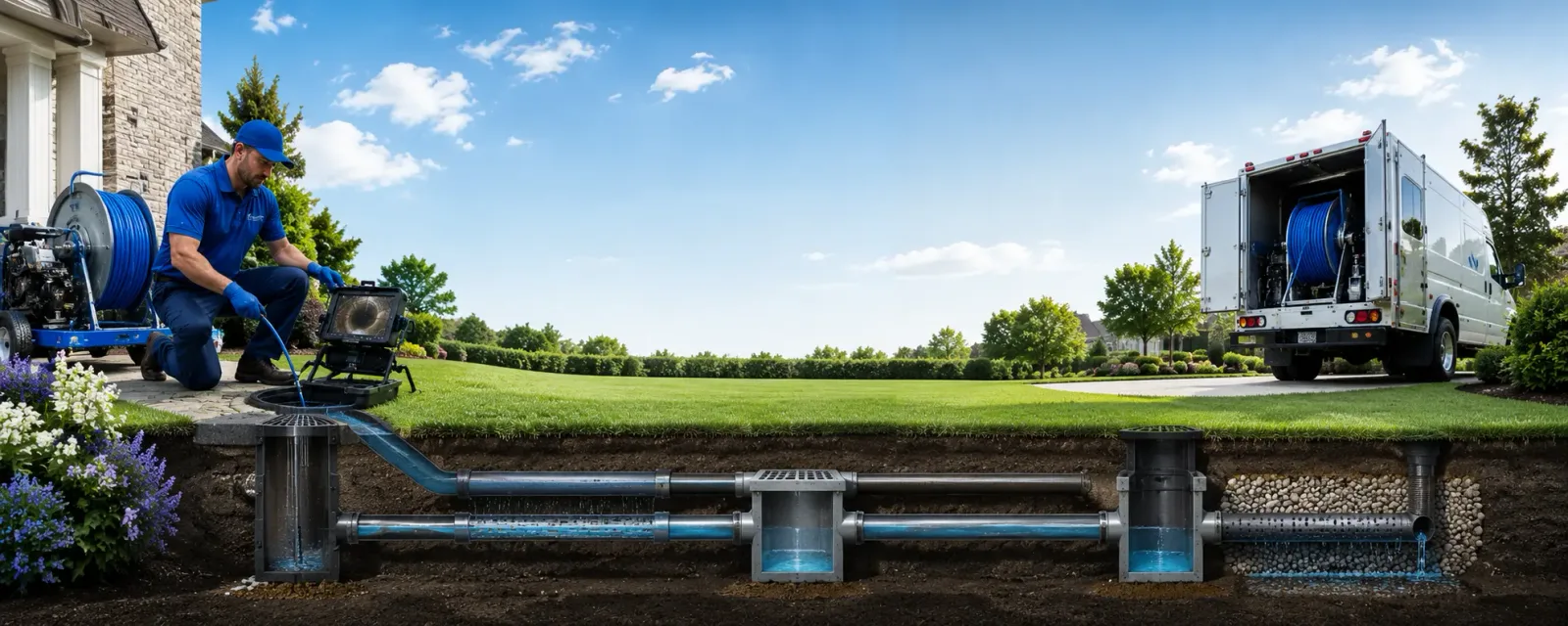 Outdoor drain cleaning information for Redlake, MN